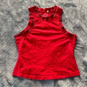 Y2K Guess Bold Red Tank Top L‎